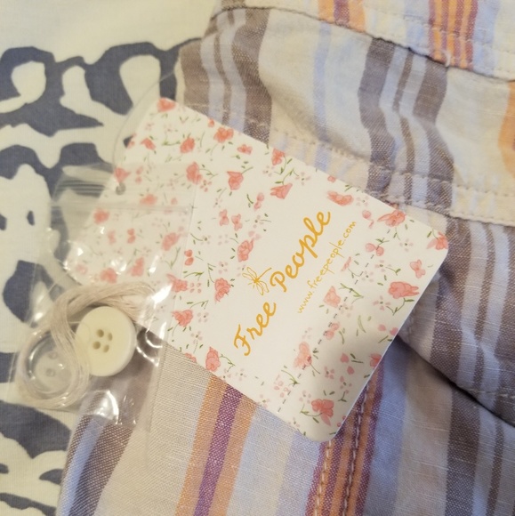 Free people high waist button up shorts - Picture 4 of 5